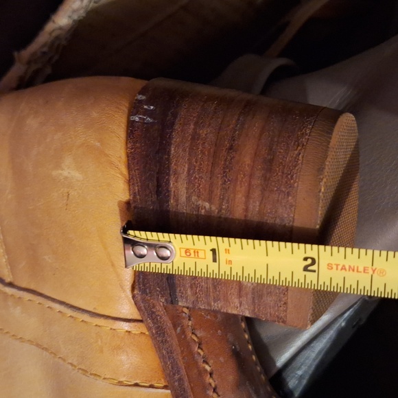 70's Frye Banana Leather Black Label Campus Tall Boots Size 5.5 8559 Rare - Picture 15 of 16